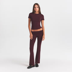 COTTON JERSEY T-SHIRT | CURRANT