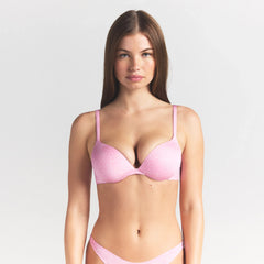 SKIMS ULTIMATE TEARDROP PUSH-UP BRA | BUBBLEGUM LEOPARD PRINT