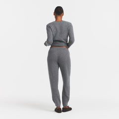 AIRY CASHMERE JOGGER | DARK HEATHER GREY