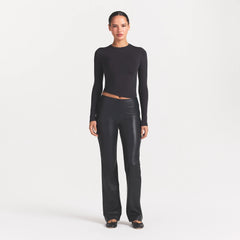 FAUX LEATHER PANT | ONYX