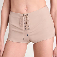 LUDOVIC DE SAINT SERNIN X SKIMS WAXED COTTON MICRO SHORT | CLAY
