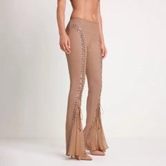 LUDOVIC DE SAINT SERNIN X SKIMS WAXED COTTON PANT | SIENNA