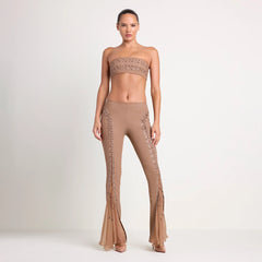 LUDOVIC DE SAINT SERNIN X SKIMS WAXED COTTON PANT | SIENNA