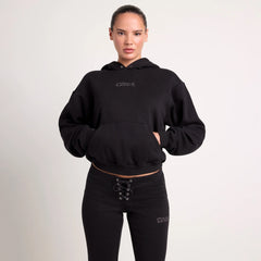 LUDOVIC DE SAINT SERNIN X SKIMS COTTON FLEECE HOODIE | ONYX