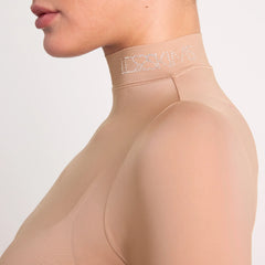LUDOVIC DE SAINT SERNIN X SKIMS MILKY SHEER MOCK NECK LONG SLEEVE TOP | SIENNA