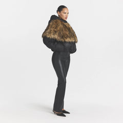 FAUX FUR STOLE | NEUTRAL ONYX MULTI