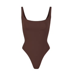 FITS EVERYBODY SQUARE NECK BODYSUIT | COCOA