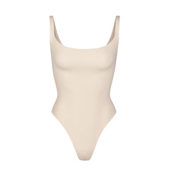 FITS EVERYBODY SQUARE NECK BODYSUIT | SAND