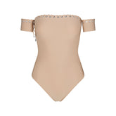 LUDOVIC DE SAINT SERNIN X SKIMS SKIMS BODY STRAPLESS BODYSUIT | CLAY