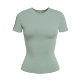 COTTON JERSEY T-SHIRT | MINERAL