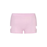 WORN IN JERSEY MICRO HEART SHORT | BABY PINK