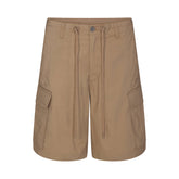 WOVEN COTTON OVERSIZED CARGO SHORT | DESERT