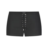 LUDOVIC DE SAINT SERNIN X SKIMS WAXED COTTON MICRO SHORT | ONYX