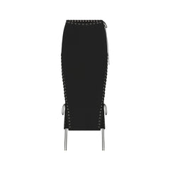 LUDOVIC DE SAINT SERNIN X SKIMS REFINED KNIT MIDI SKIRT | ONYX