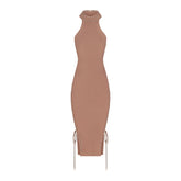 LUDOVIC DE SAINT SERNIN X SKIMS REFINED KNIT HALTER DRESS | SIENNA