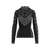 SKIMS FIRST LAYERS HALF ZIP LONG SLEEVE | OBSIDIAN WINTER FAIRISLE
