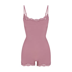 FITS EVERYBODY LACE ONESIE | MUTED MAUVE
