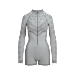SKIMS FIRST LAYERS HALF ZIP ONESIE | MIRROR WINTER FAIRISLE