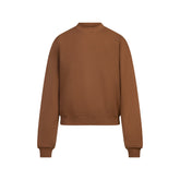 COTTON FLEECE CREWNECK | BISON