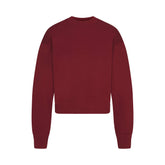 COTTON FLEECE CREWNECK | MERLOT