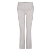 COTTON JERSEY MATERNITY FOLDOVER PANT | LIGHT HEATHER GREY