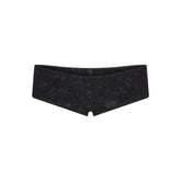 STRETCH LACE LOW RISE HIPSTER | SOOT