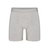 SKIMS STRETCH MENS 5 INCH BOXER BRIEF | LIGHT HEATHER GREY
