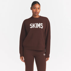 SWEATER KNIT LOGO PULLOVER | COCOA EGRET