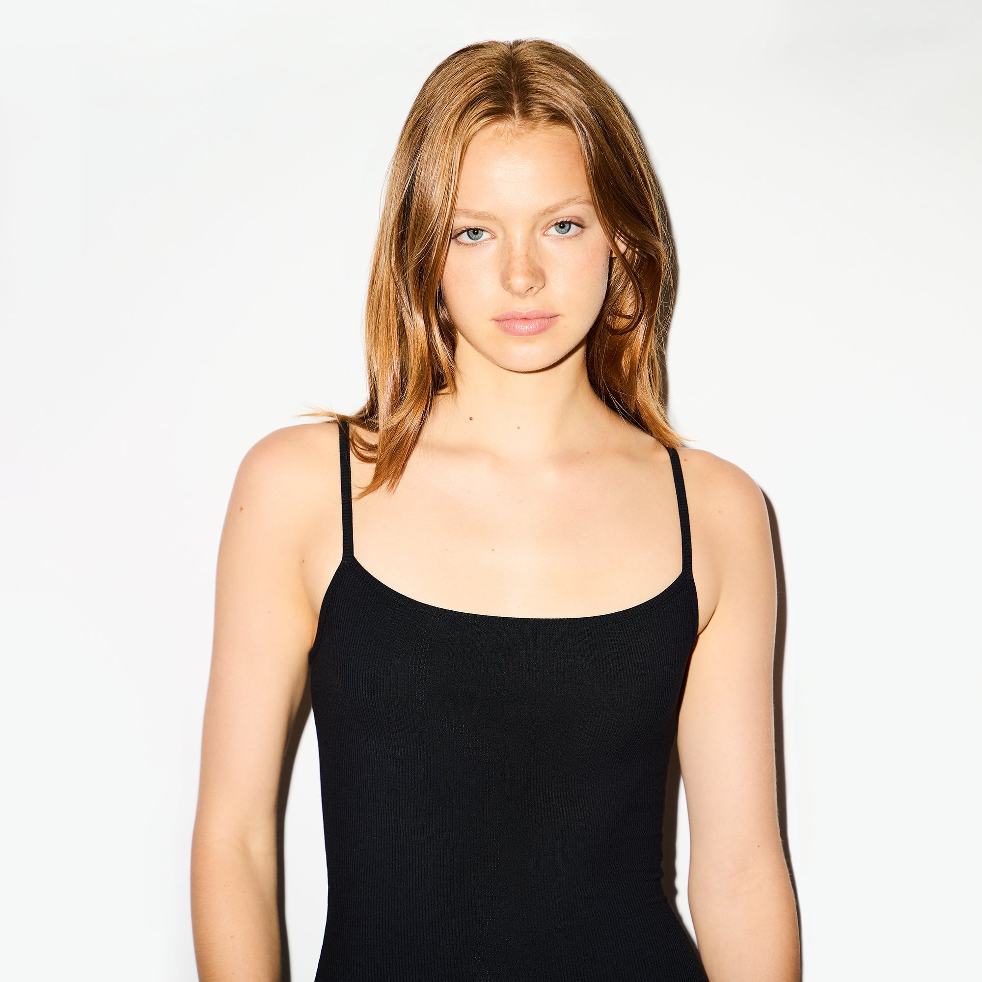 SOFT LOUNGE LONG SLIP DRESS | ONYX