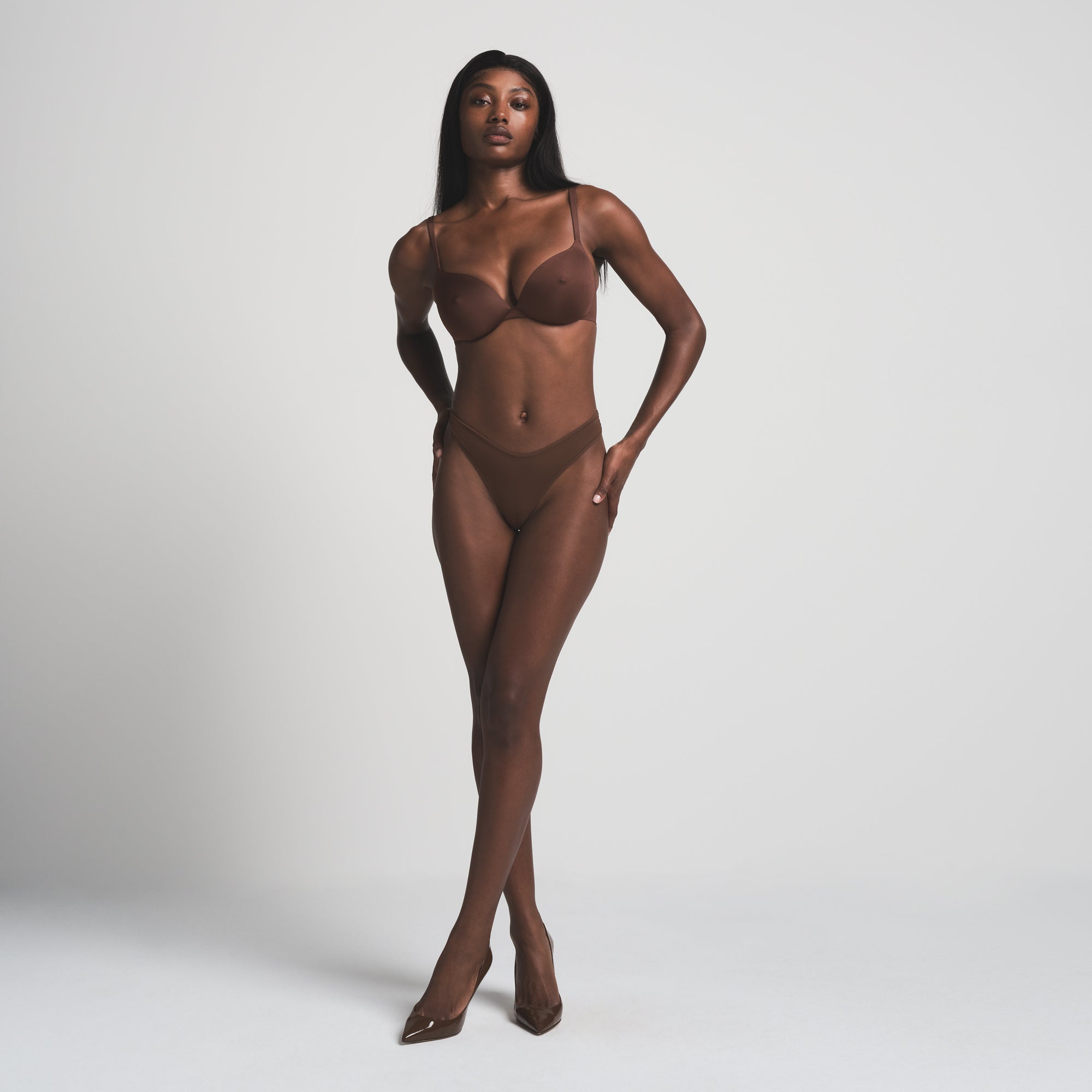 SKIMS ULTIMATE NIPPLE PUSH-UP BRA | COCOA