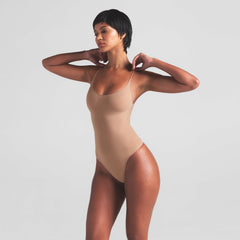 SHEER SEAMLESS THONG BODYSUIT | SIENNA