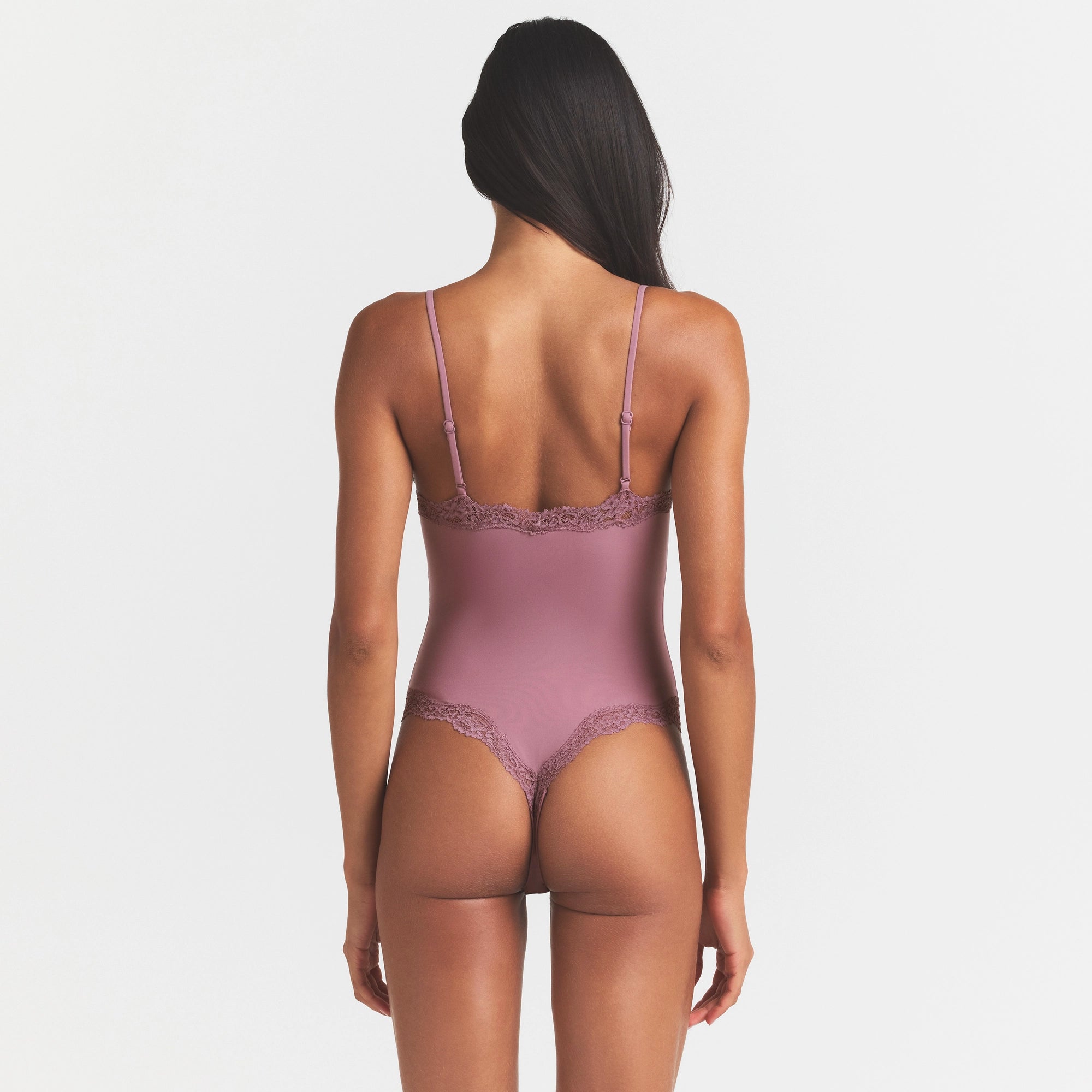 FITS EVERYBODY LACE CAMI BODYSUIT | MUTED MAUVE