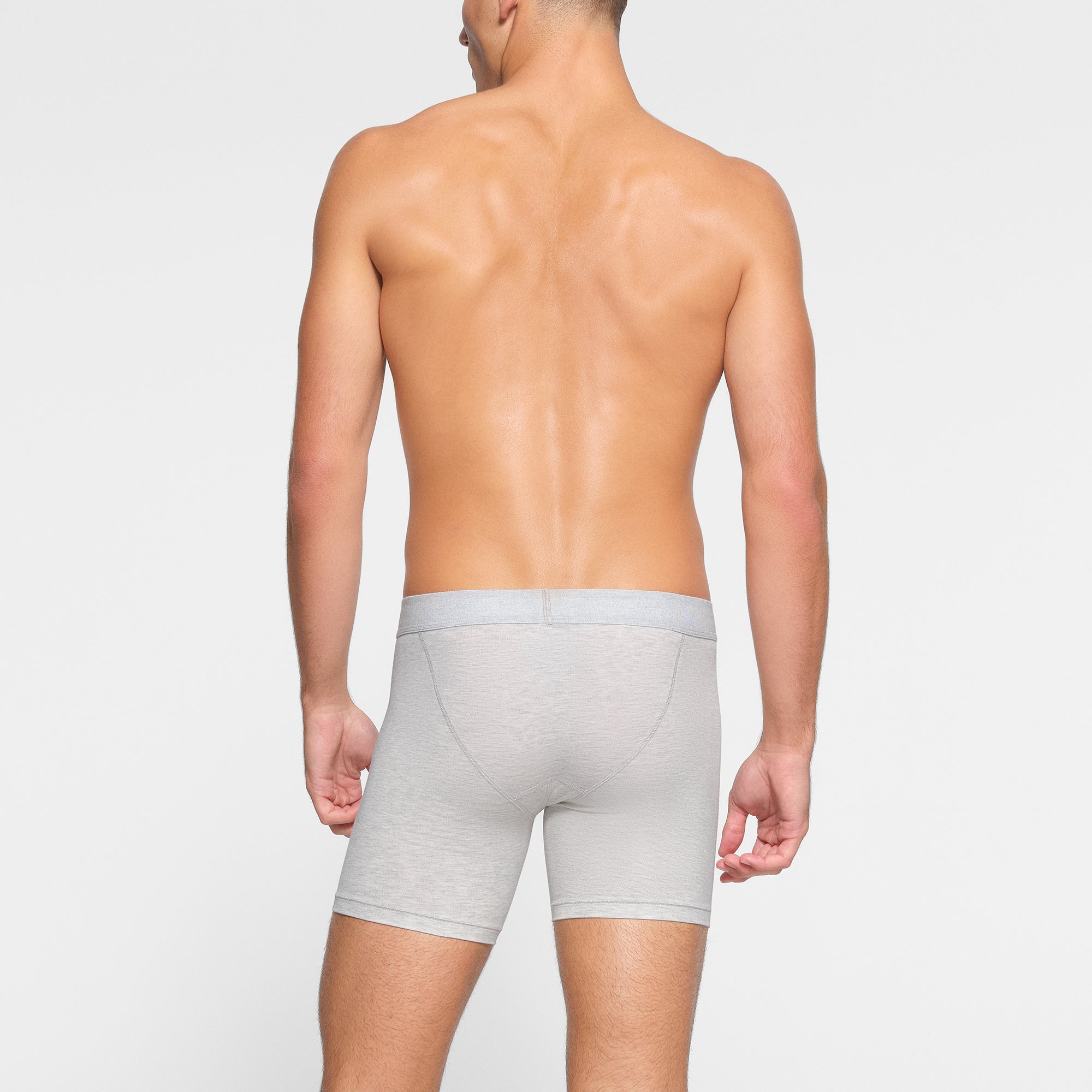 SKIMS COTTON MENS 5" BOXER BRIEF 3-PACK | HEATHER MULTI