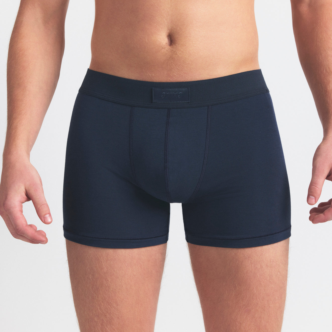 SKIMS COTTON MENS 3" BOXER BRIEF 3-PACK | BLUE BLACK MULTI