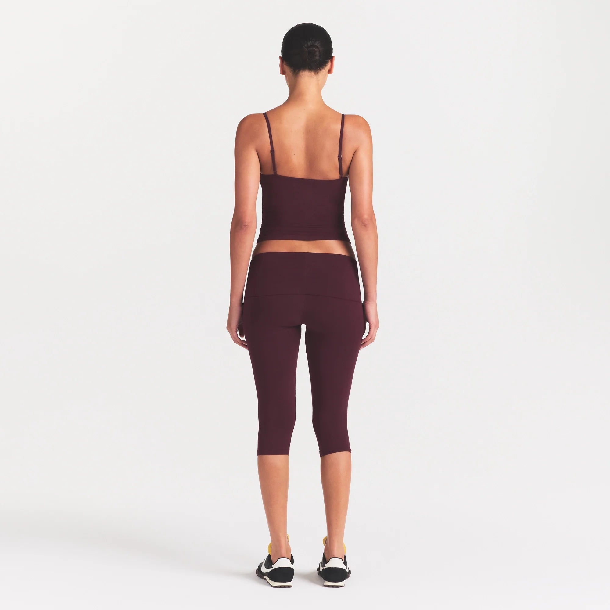 COTTON JERSEY FOLDOVER CAPRI | CURRANT