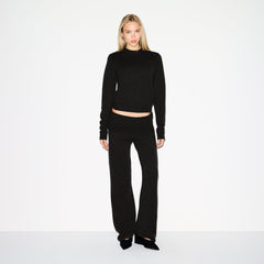 WOOL CASHMERE PANT | ONYX