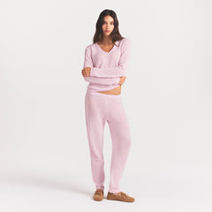 AIRY CASHMERE JOGGER | CHERRY BLOSSOM