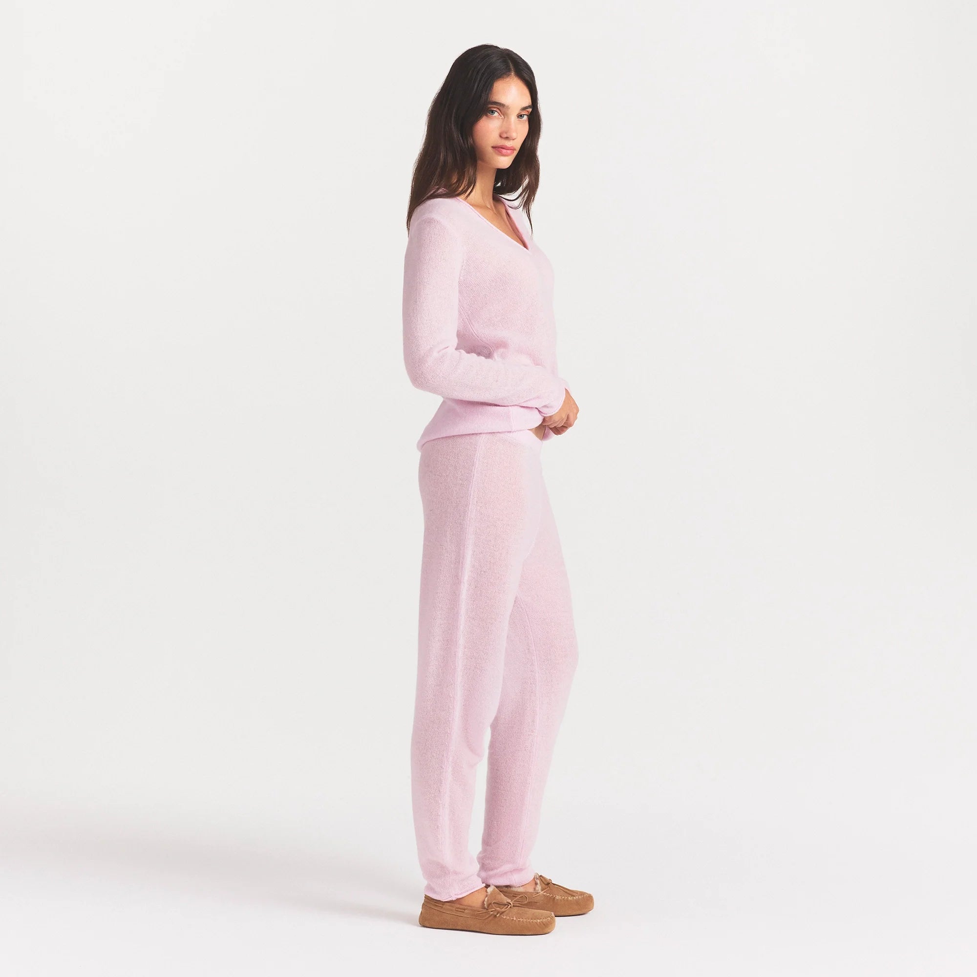 AIRY CASHMERE JOGGER | CHERRY BLOSSOM