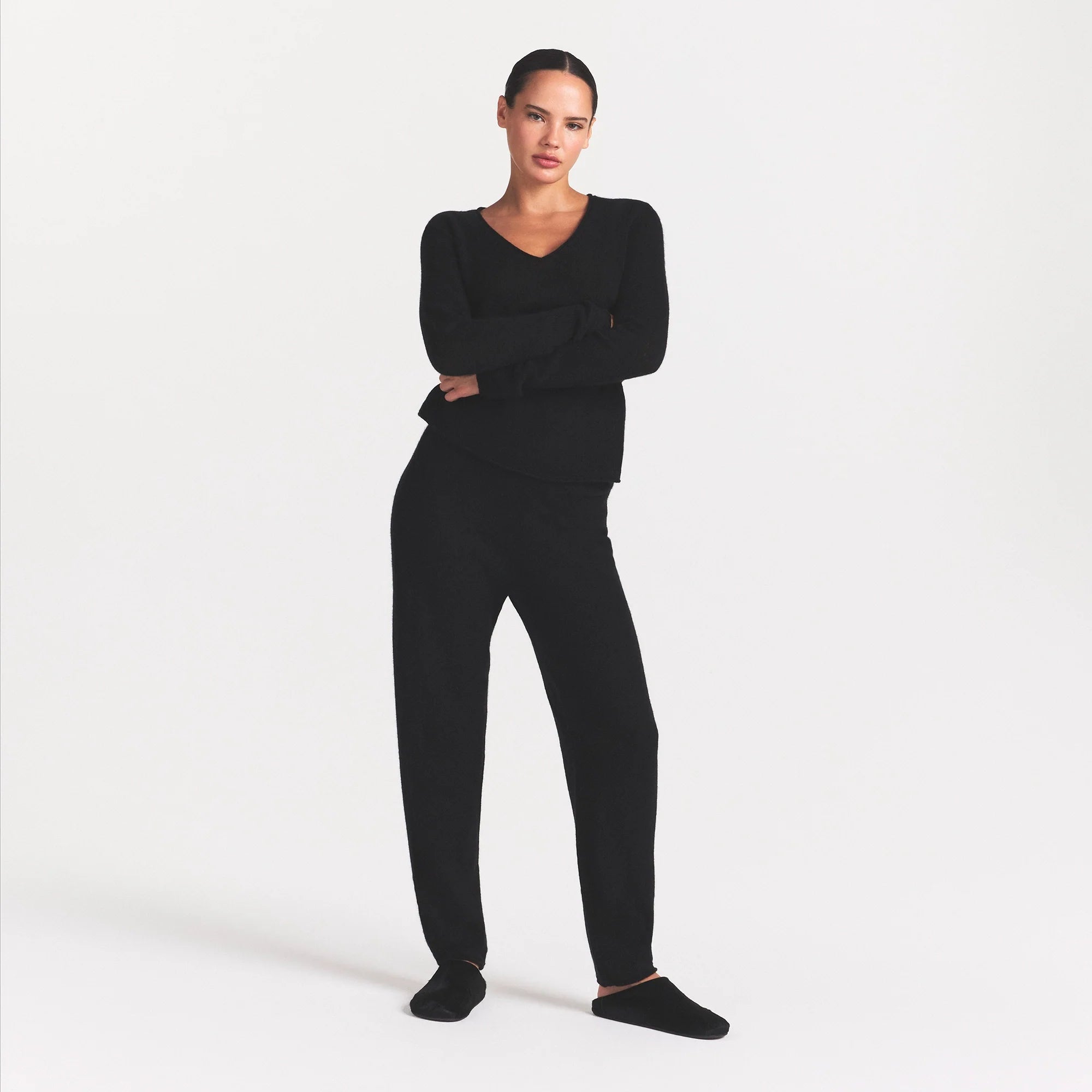 AIRY CASHMERE JOGGER | ONYX