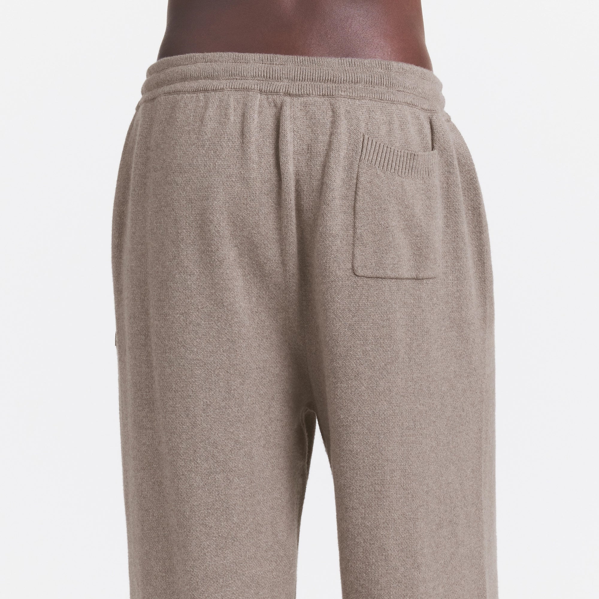 COTTON KNIT MENS STRAIGHT LEG JOGGER | DESERT HEATHER GREY