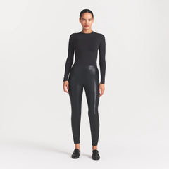 FAUX LEATHER LEGGING | ONYX