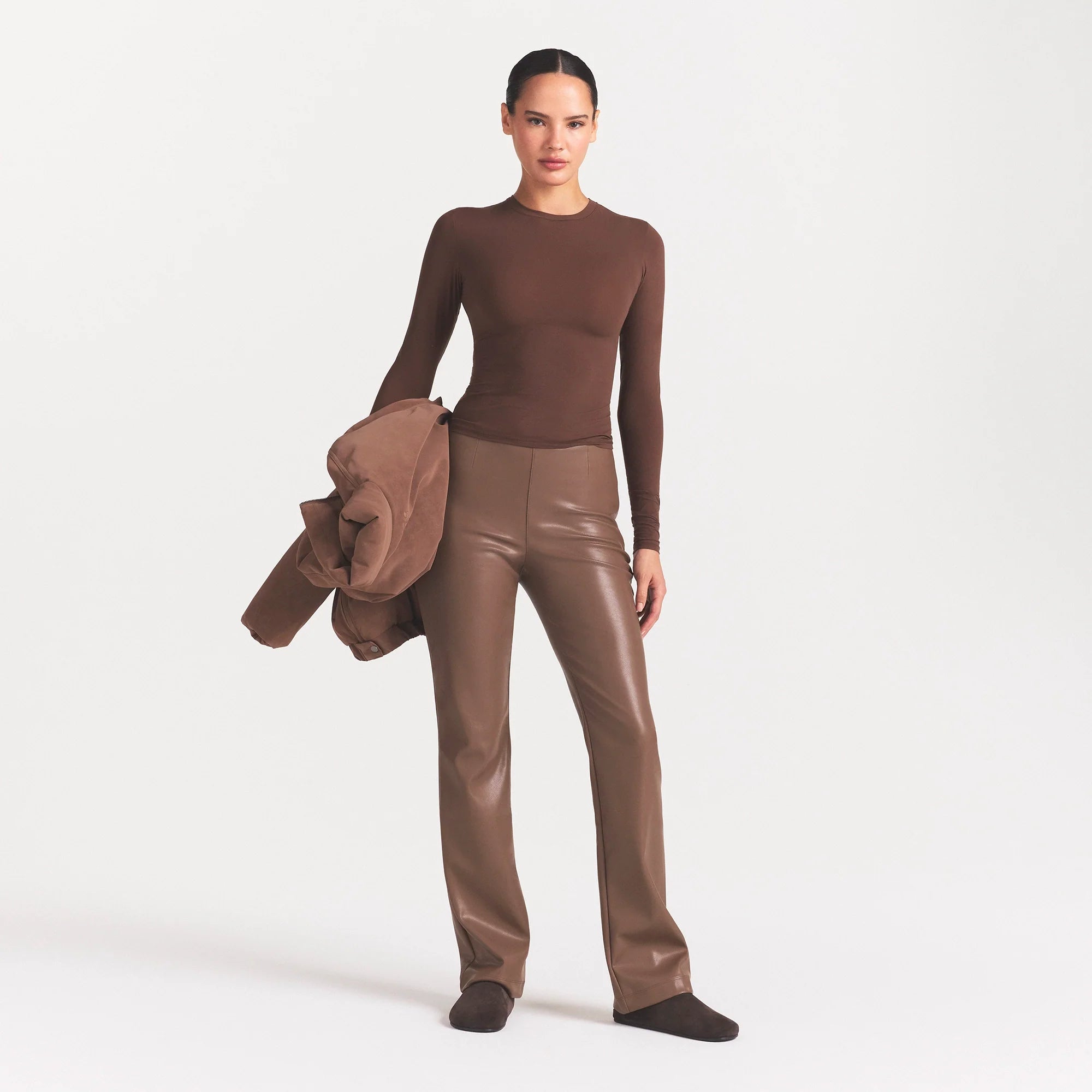 FAUX LEATHER PANT | JASPER