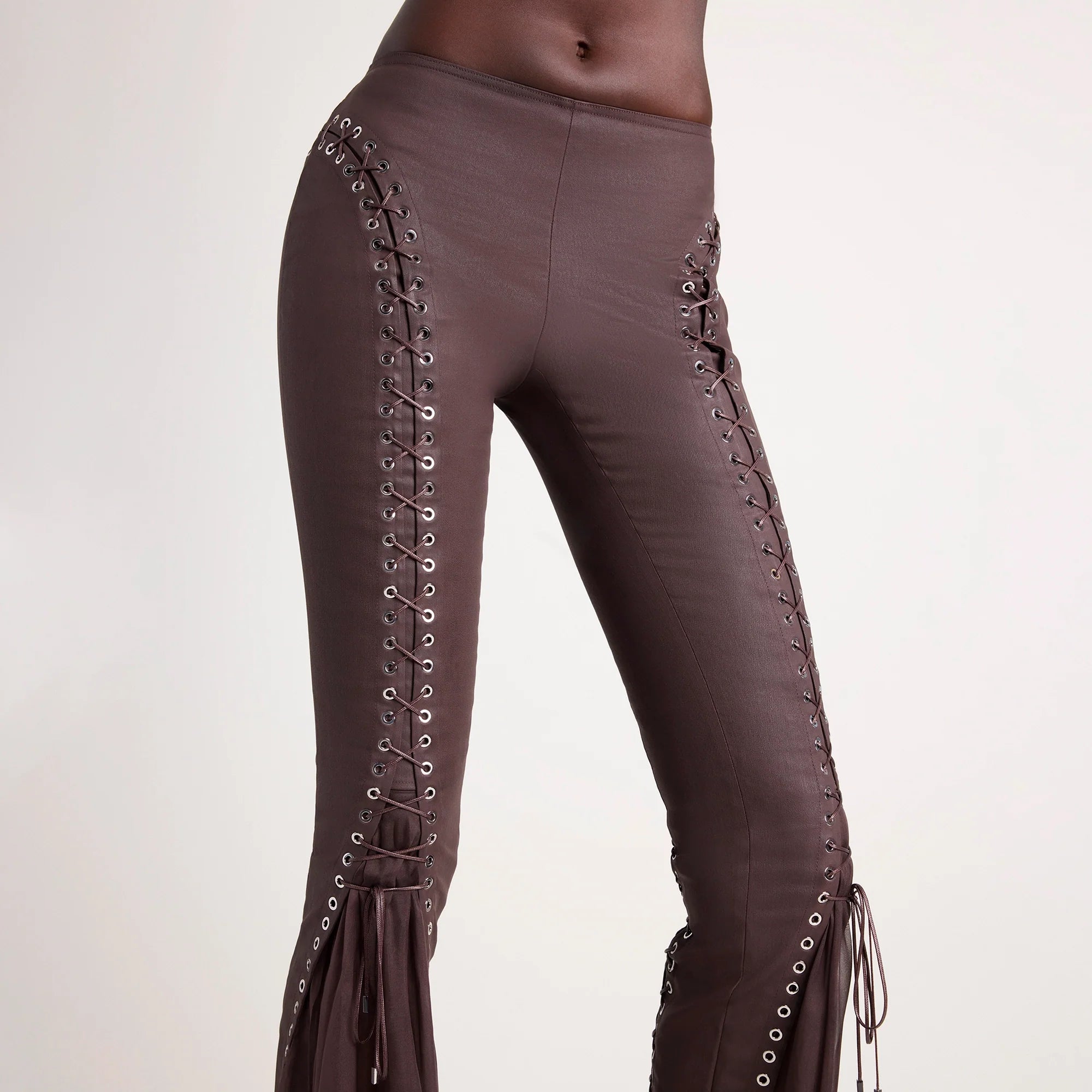 LUDOVIC DE SAINT SERNIN X SKIMS WAXED COTTON PANT | COCOA
