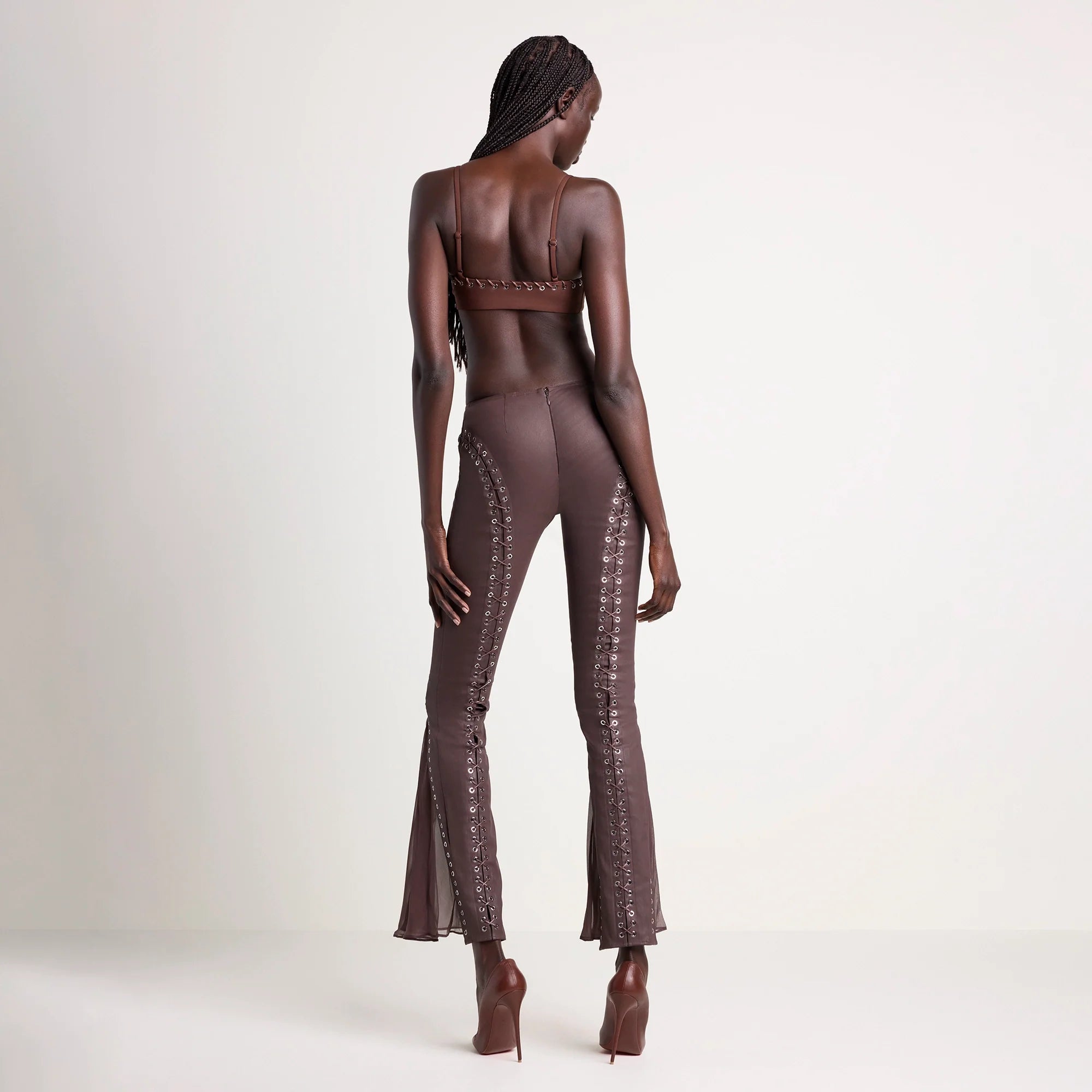 LUDOVIC DE SAINT SERNIN X SKIMS WAXED COTTON PANT | COCOA
