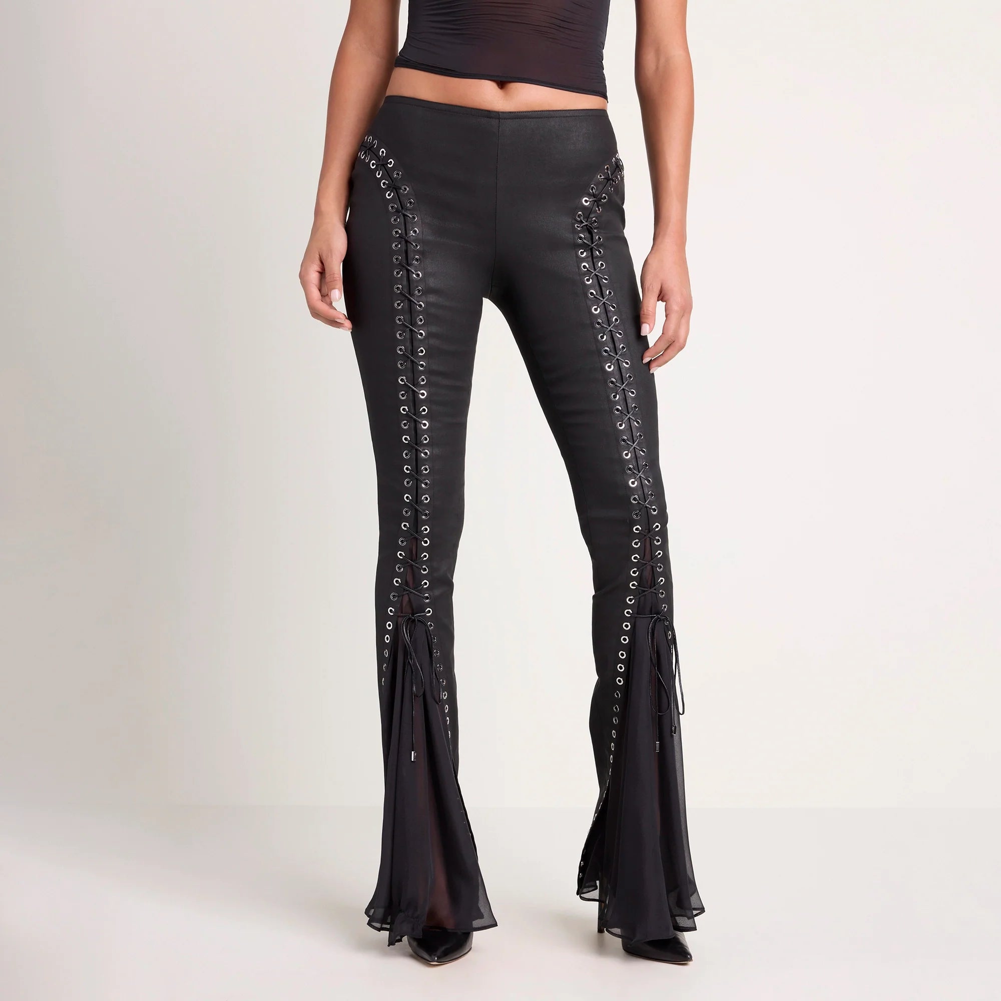 LUDOVIC DE SAINT SERNIN X SKIMS WAXED COTTON PANT | ONYX