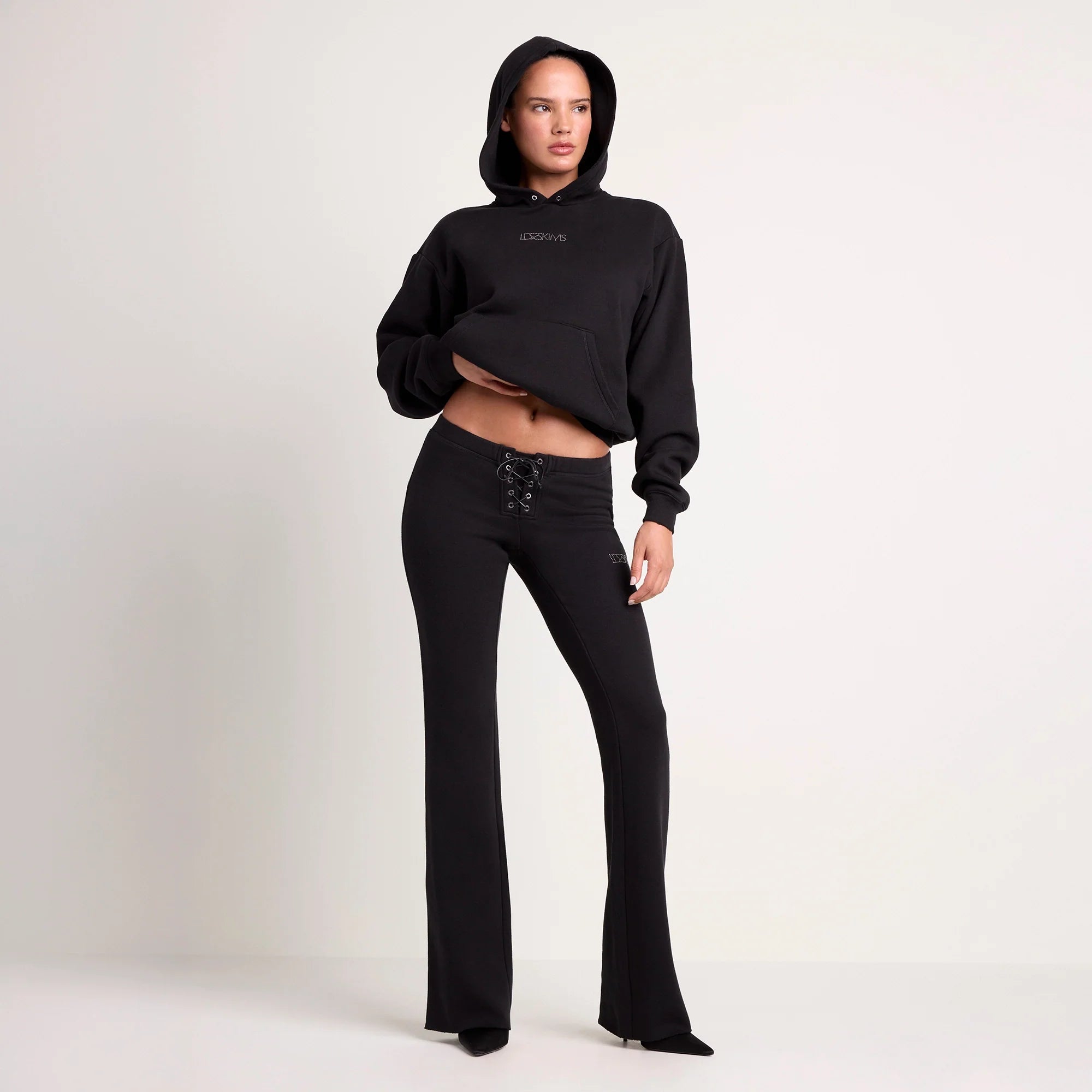 LUDOVIC DE SAINT SERNIN X SKIMS COTTON FLEECE SLIM PANT | ONYX
