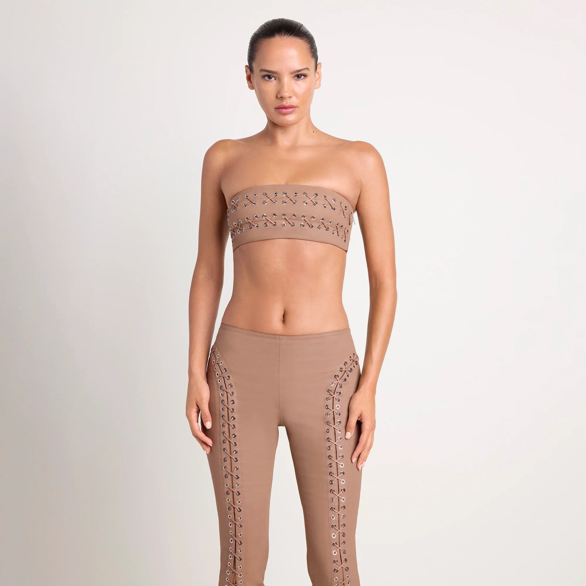 LUDOVIC DE SAINT SERNIN X SKIMS WAXED COTTON BANDEAU | SIENNA