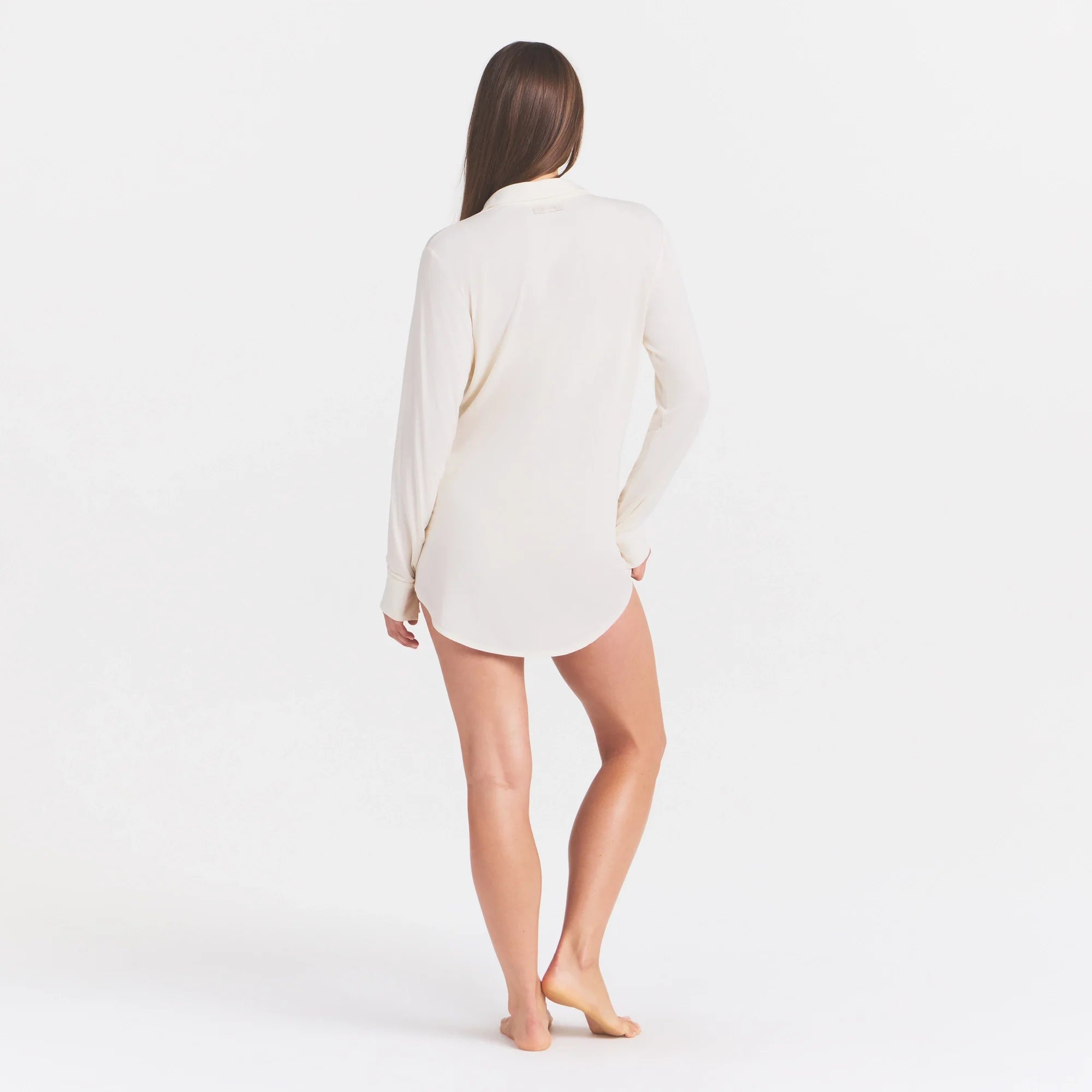 CLOUD SLEEP SHIRT DRESS | ECRU