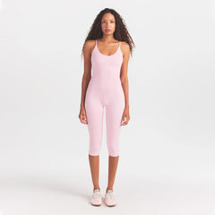 SMOOTH LAYERS CAPRI CATSUIT | PEONY