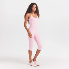 SMOOTH LAYERS CAPRI CATSUIT | PEONY
